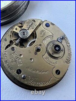 Antique. 935 Silver Pocket Watch ACME H Samuel Manchester Parts Restoration