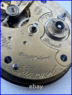 Antique. 935 Silver Pocket Watch ACME H Samuel Manchester Parts Restoration