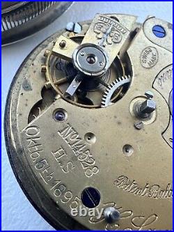 Antique. 935 Silver Pocket Watch ACME H Samuel Manchester Parts Restoration