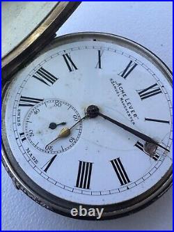 Antique. 935 Silver Pocket Watch ACME H Samuel Manchester Parts Restoration