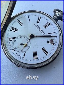 Antique. 935 Silver Pocket Watch ACME H Samuel Manchester Parts Restoration