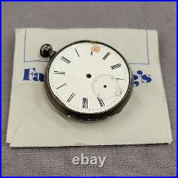 Antique Aachen Key-wind Pocket Watch Grosscolnstrasse 100 Argent Case Parts
