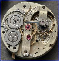 Antique Auguste Constantin Locle Pocket Watch Movement High Grade Parts Aug 44mm
