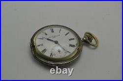 Antique Billodes Zenith Pocket Watch Silver Case Spare Parts&Repair Hand Winding