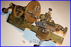 Antique Clockmakers Horologists Brass Hand Crank Watchmakers Lathe Missing Parts