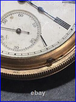 Antique ELGIN 1891 G96 18s 7J Mod 4 Full Hunter Pocket Watch #4342922 For Parts