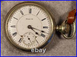 Antique ELGIN 1904 OVERLAND Pocketwatch Grade 278 18s, 17j, Model 3-Parts/Repair
