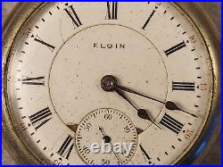 Antique ELGIN 1904 OVERLAND Pocketwatch Grade 278 18s, 17j, Model 3-Parts/Repair