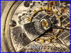 Antique ELGIN 1904 OVERLAND Pocketwatch Grade 278 18s, 17j, Model 3-Parts/Repair