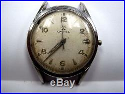 Antique Gents Omega 2nd hand Stainless Steel Wrist Watch 17 jewels. #420