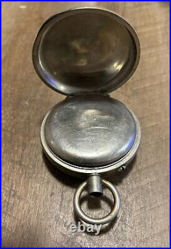 Antique Goliath The Atlas Oversized Pocket Watch PARTS/REPAIR (RUNS)