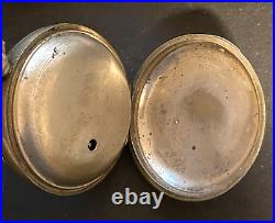 Antique J Dumbell Walton Verge Pocket Watch Parts/Repair 53mm Silver English