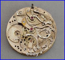 Antique LONGINES Chronograph Movement 19.73N. Incomplete, to Restore/Parts