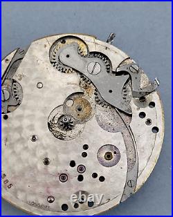 Antique LONGINES Chronograph Movement 19.73N. Incomplete, to Restore/Parts