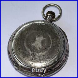 Antique Mechanical Pocket Watch German Parts or Restoration Tick When Wound