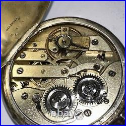 Antique Mechanical Pocket Watch German Parts or Restoration Tick When Wound