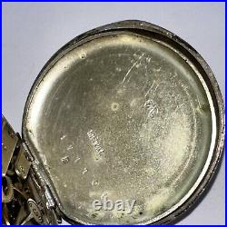 Antique Mechanical Pocket Watch German Parts or Restoration Tick When Wound