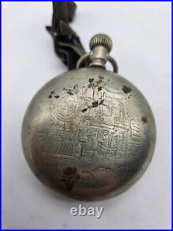 Antique Parts AS-IS! Rockford Pocket Watch Crescent DOESNT RUN