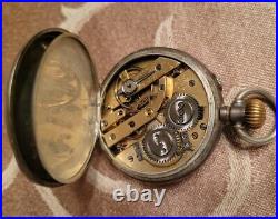 Antique Swiss Gold Hands German Silver Max Zettler Pocket Watch Parts Repair