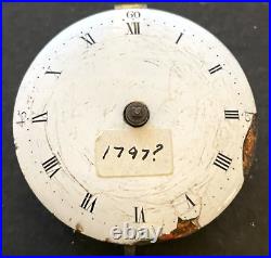 Antique Thomas Hardy London Verge Pocket Watch Movement Parts/Repair 43mm Tho
