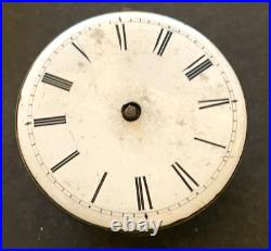 Antique Thomas Moore London Verge Pocket Watch Movement Parts/Repair 46.2mm Geo