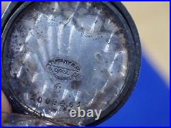Antique Tiffany & Co. Manual Wind Parts Pocket Watch with 0,935 Case & Neat Box