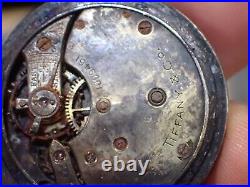 Antique Tiffany & Co. Manual Wind Parts Pocket Watch with 0,935 Case & Neat Box