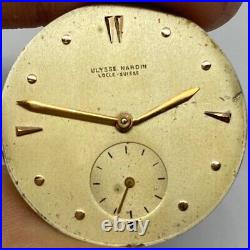 Antique Ulysse Nardin Manual Wind 26.5mm Swiss Watch Movement For Parts