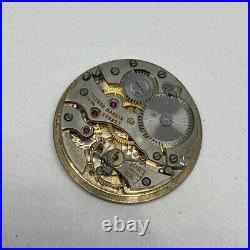 Antique Ulysse Nardin Manual Wind 26.5mm Swiss Watch Movement For Parts
