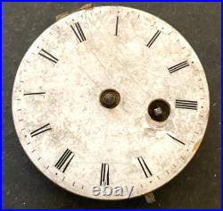 Antique Unsigned Verge Pocket Watch Movement Parts Good Balance 33.9mm