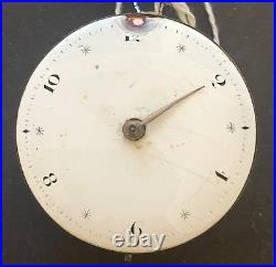 Antique Vale V Kenyon London Verge Pocket Watch Movement Parts Balance 45.8mm
