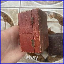 Antique Victorian Watch Parts Drills Leather Boxes