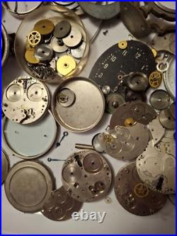 Antique Waltham 8 day Watch Parts. One 5 Pound Box