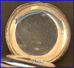 Antique Waltham Model 1883 15 Pocket Watch Parts AWW Coin Silver Case 18s 15j