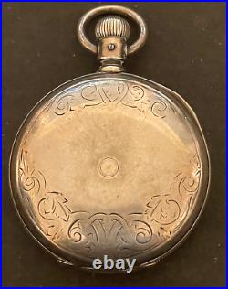 Antique Waltham Model 1883 15 Pocket Watch Parts AWW Coin Silver Case 18s 15j