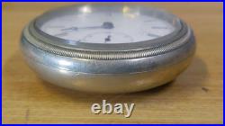 Antique Waltham Pocket Watch Kanji Engraving Rare Junk Untested for Parts Repair