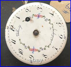 Antique Welleniufs Norrköping Fusee Pocket Watch Movement Parts 49.7mm Swedish