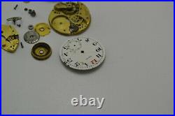 Antique Zenith Trench Watch Enamel Dial Spare Parts&Repair Hand Winding