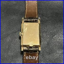 As is for parts BULOVA hand-wound watch square antique watch