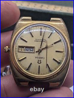 Auth OMEGA Seamaster Day Date 166.0216 Men's Wrist Watch x PARTS or RESTORATION
