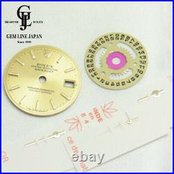 Authentic Rolex Watch Datejust Gold Dial Parts, Hands Set, Date Wheel f495243055