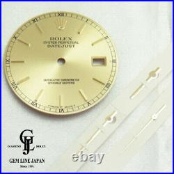 Authentic Rolex Watch Datejust Gold Dial Parts and Hands Set c886738015