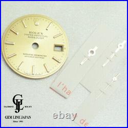 Authentic Rolex Watch Datejust Gold Dial Parts and Hands Set t791752015