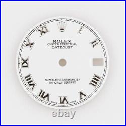 Authentic Rolex White Roman Dial Midsize Datejust