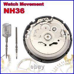 Automatic Watch Movement & Stem Hacking & Hand Winding For NH36 Movement Parts