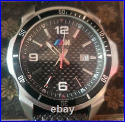 BMW Motorsport Carbon Face Watch PARTS OR REPAIR