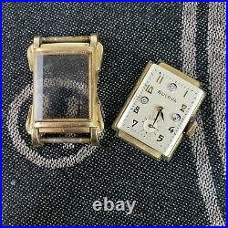 BULOVA 1953 Tuxedo Watch 17 Jewels Cal. 8AC USA Made Vintage Watch PARTS REPAIR