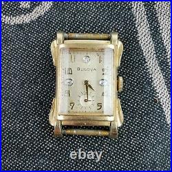 BULOVA 1953 Tuxedo Watch 17 Jewels Cal. 8AC USA Made Vintage Watch PARTS REPAIR