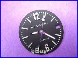 Bvlgari Diagono Swiss Lcv29s Parts Dial & Hands Ladies Watch S/s Black Dial