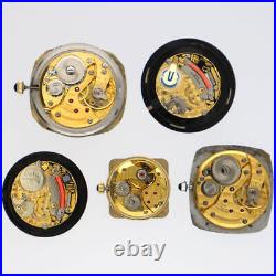 Baume & Mercier Genuine Movement + Dial 5-Piece Watch Parts Hand-Winding Junk